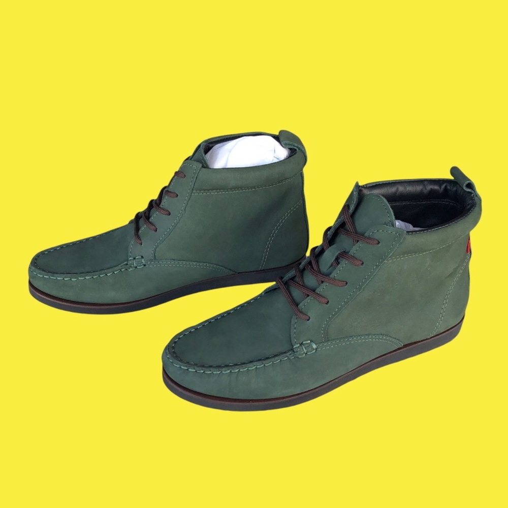 Marc Joseph Green Suede Boots unisex